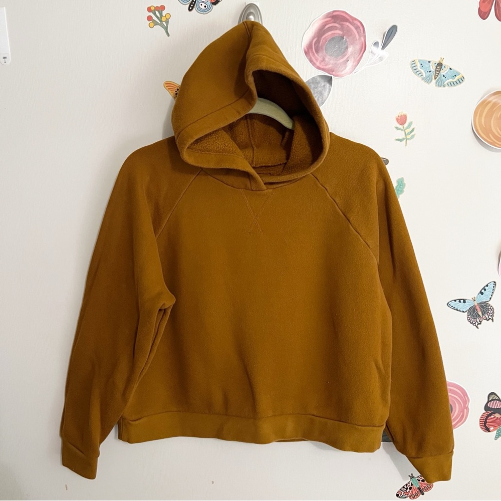 Madewell Better Terry Pecan Hoodie Sweatshirt  L